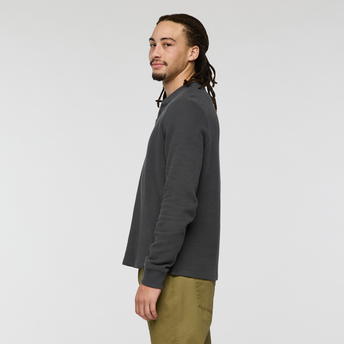 Atajo Long-Sleeve Waffle Henley - Men's - Image 10